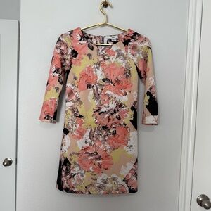 bar III Abstract floral Print Women's Small Cocktail Dress Size Small